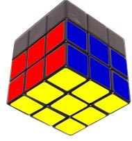 собранные две стороны кубика рубика